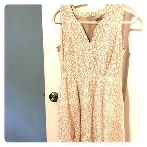 Banana republic leopard linen dress